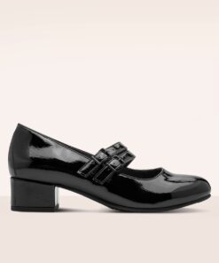Delphine Softline Vegan lakpumps in zwart