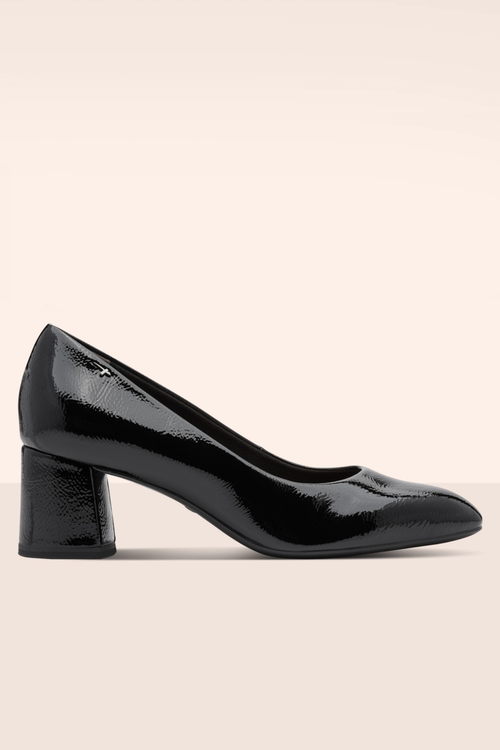 First Lady vegan lak pumps in zwart